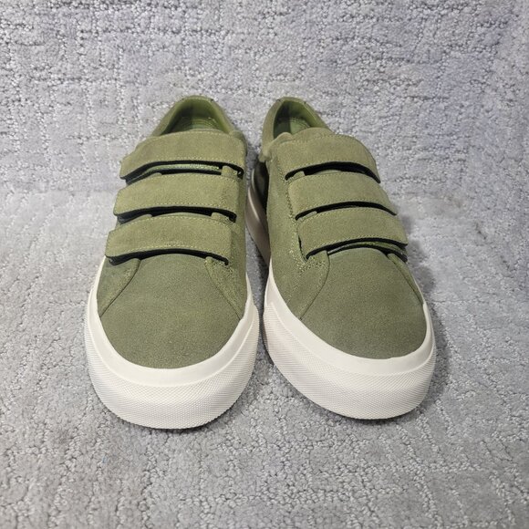 Vince Sunnyside Women's Size 6.5 Fern Green Suede Multi Strap Fashion Sneakers - Picture 2 of 10